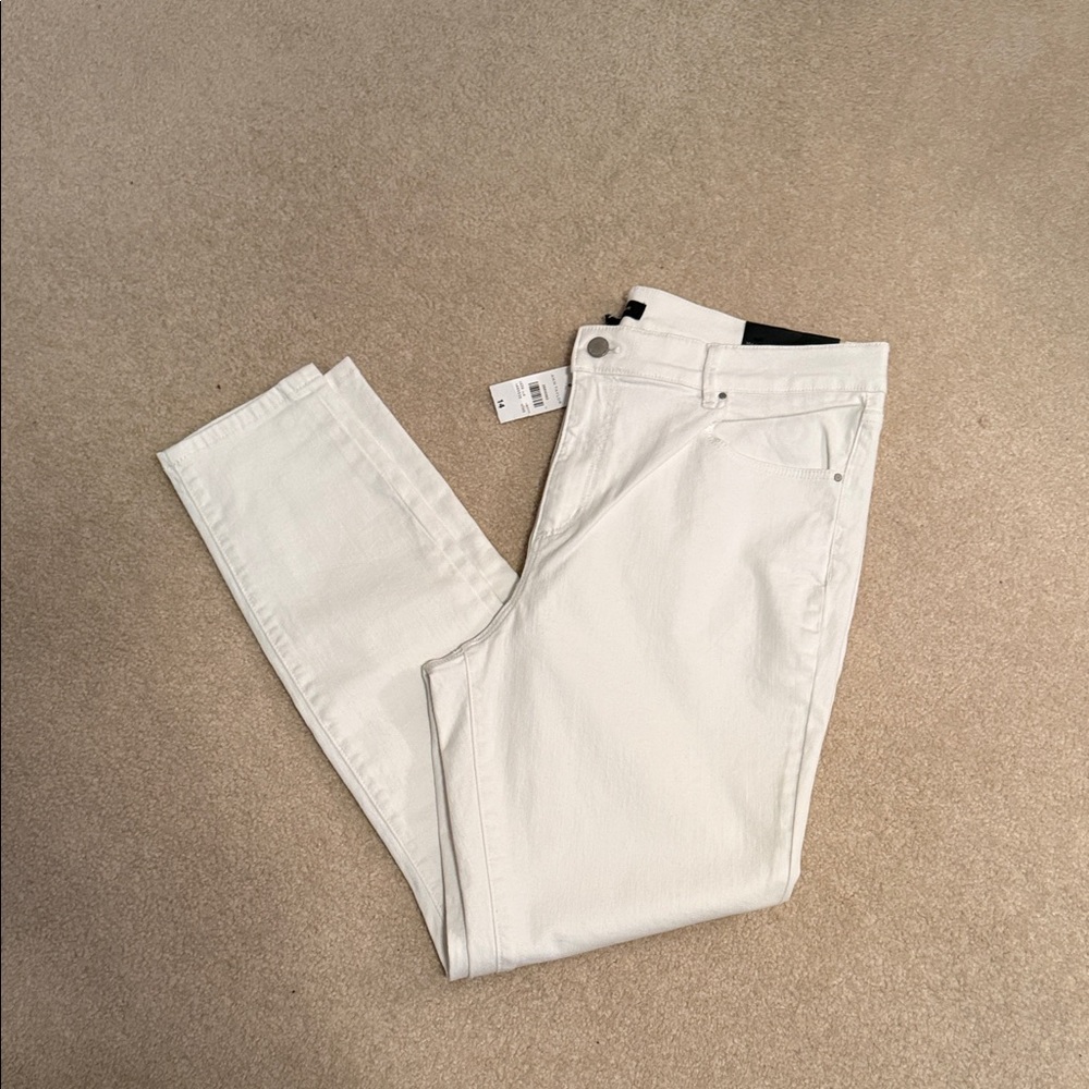 Ann Taylor white Straight Leg Jeans